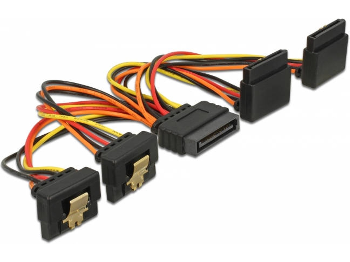 Cabo de Dados DELOCK (SATA - 15 cm - Preto)