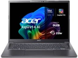 Portátil ACER Aspire 14 AI A14-52M (14" - Intel Core Ultra 5 226V - RAM: 16 GB - 1 TB SSD - Arc GPU)