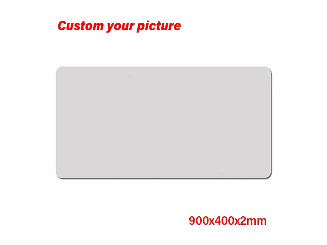 Mouse Pad De Borracha Grande, Opção Personalizável Para Jogadores Null 900x400x2mm Aquaforge