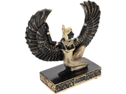 Estátua Deusa Resina Preta 12x12x4 5 Escultura Religiosa Abertas Decoração Interiores Museus Hotéis GOKOCO