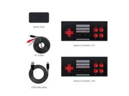 Mini Tv Portátil para Jogos de Videogame em Família, com Porta Av 8 Bits e Estilo Retrô Integrado. GOKOCO