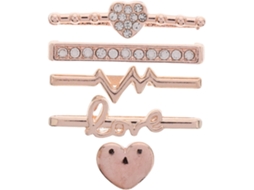 Conjunto De 5 Anéis Decorativos Para Pulseira De Relógio, Enfeite Elegante E Fecho Para Pulseira De Gokoco