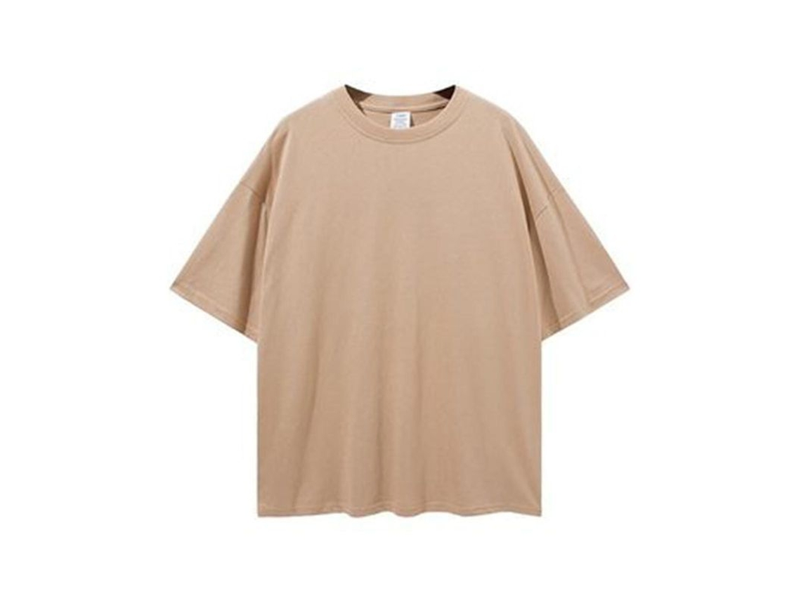 Camiseta De Algodão De Alta Qualidade - Confortável, Leve E Versátil Para Diversas Ocasiões Khaki