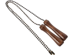Lustre De Teto Com Corrente, 2 Peças, Em Madeira Marrom, Fácil