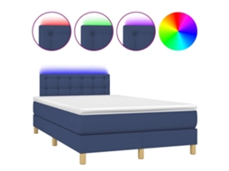 Box Spring Bed, Box Spring Beds Vidaxl Azul Tecido (120 X 200 Cm)