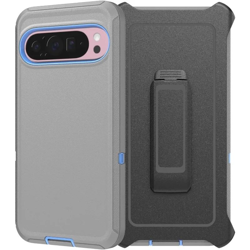(cinza, Google Pixel 10 Pro Xl) Capa Resistente Para Celular, À Prova De Choque E Durável, Com Clipe, Capa Protetora Rígida.