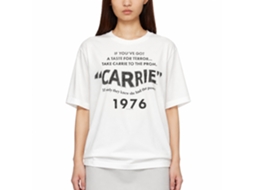 Rockinstone Carrie Movie Title Card White Adult T-shirt Size:xxxl