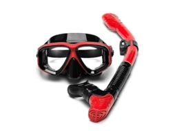 Lurelia Máscara De Mergulho De Silicone Com Vidro Temperado E Snorkel Para Miopia