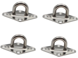 Holibanna Conjunto De 4-fechos Porta Em Aço Inoxidável Com Formato Losango Fecho Fixo E Prático Portas Deslizantes