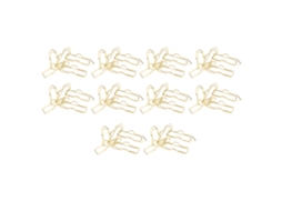 50 Clips Para Canetas Metálicas Eletroplatadas De Forma Bonita Para Cadernos, Pastas E Fotos