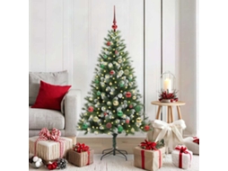 Vidaxl Árvore De Natal Artificial Com Dobradiças E Neve Coberta 150 Cm