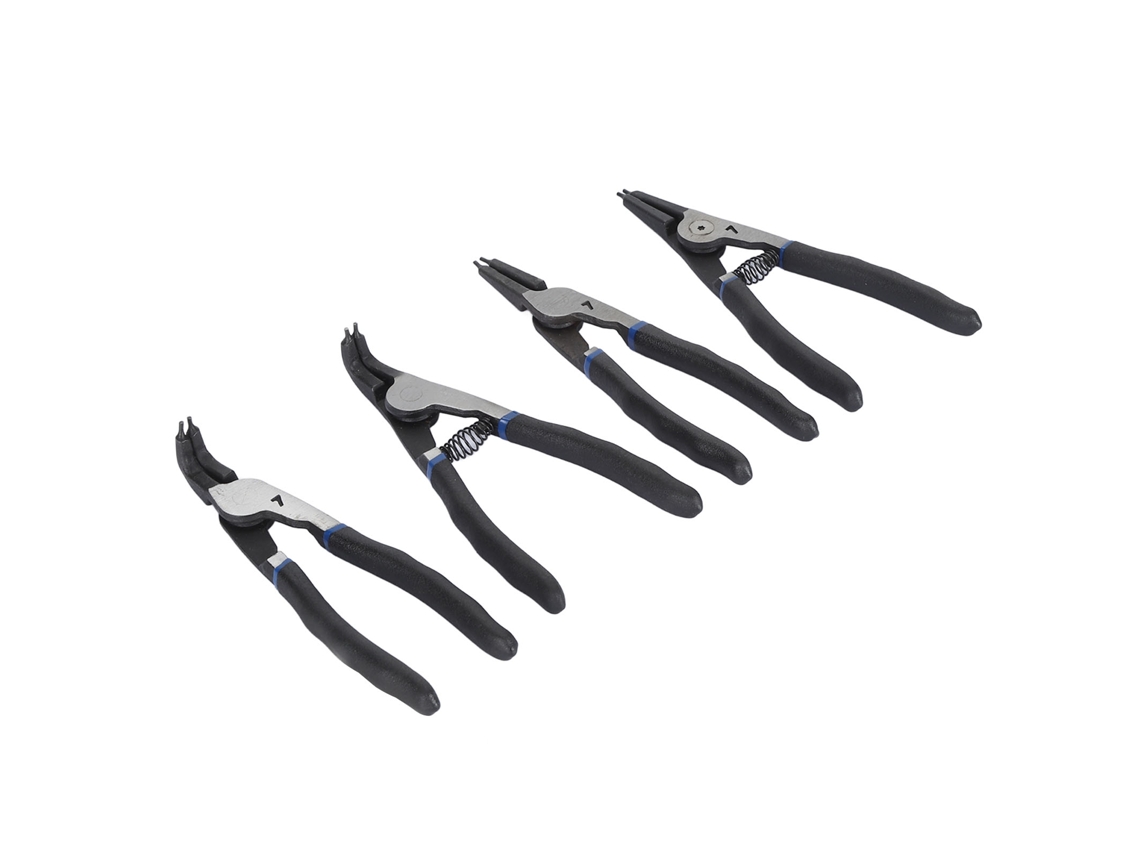 Laxiscreed Kit De 4 Pinças Para Anéis De Retenção, 7 Polegadas, Aço Resistente Para Reparações Automóveis