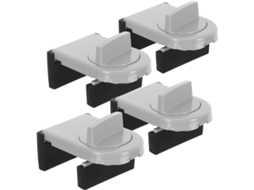 Conjunto De 6 Travas De Segurança Em Abs Para Em Janelas De Correr