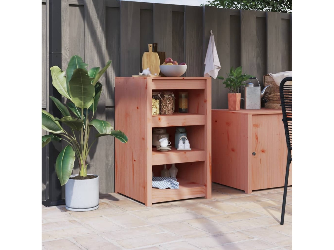Vidaxl Armário Cozinha P/ Exterior Meppel 55x55x92 Cm Madeira Douglas Maciça