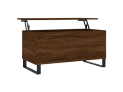 Mesa Centro Derivados Madeira Carvalho Castanho MAISON EXCLUSIVE (90x44,5x45 cm)