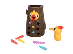 Primerox brinquedo Educativo Pica pau Magnético Seguro para Crianças 3 Anos + Meninas e Meninos Presente