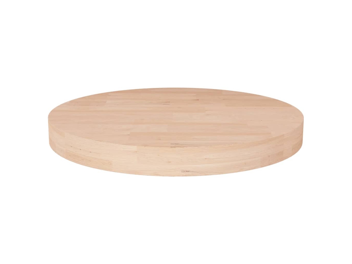 Table Top, Table Tops Vidaxl Marrom Madeira De Carvalho (ø 40 X 4 Cm)