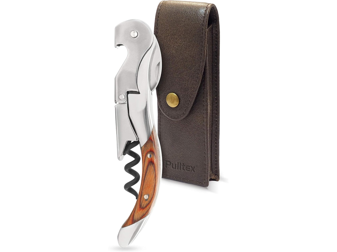 Pulltex Pulltaps Rosewood Toledo - Saca-rolhos Com Capa De Pele