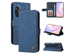 Capa De Celular Em Couro Com Estampa De Árvore Da Vida E Botões De Metal Para Honor 50 Se / Nova 9 Se