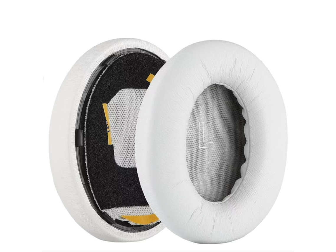 Almofada para Auscultadores BOSE Quietcomfort Ultra de Orelhas de Espuma Macia Pele de Carneiro Branco XIAOMOYU