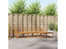 Vidaxl Conjunto De Sofás Para Exterior 4 Pcs Natural