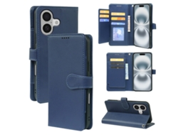 Capa Carteira Skalo Para Iphone 17 Com 9 Compartimentos - Azul