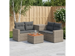 Vidaxl Conjunto De Sofás 6 Unid. Cinza E Cinza Escuro