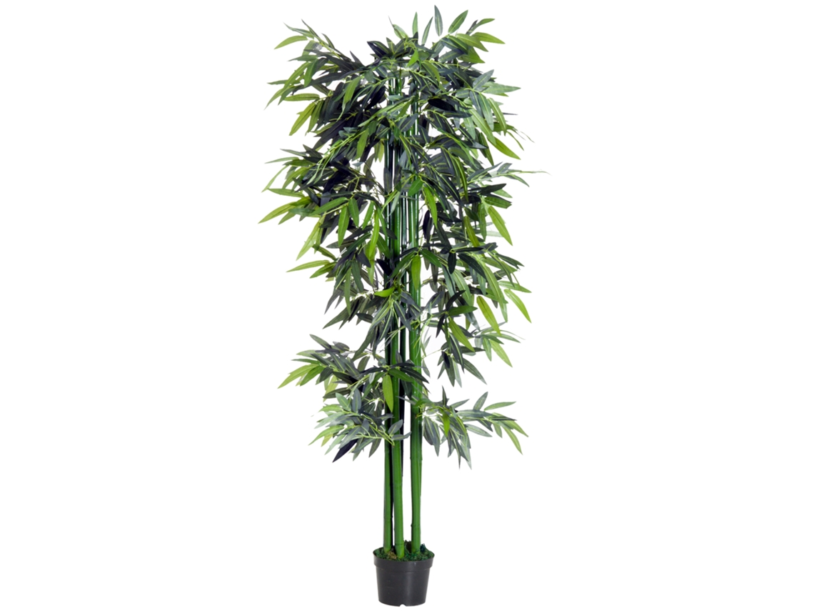 Bambu Artificial (planta Decorativa, 180cm, Verde+preto)