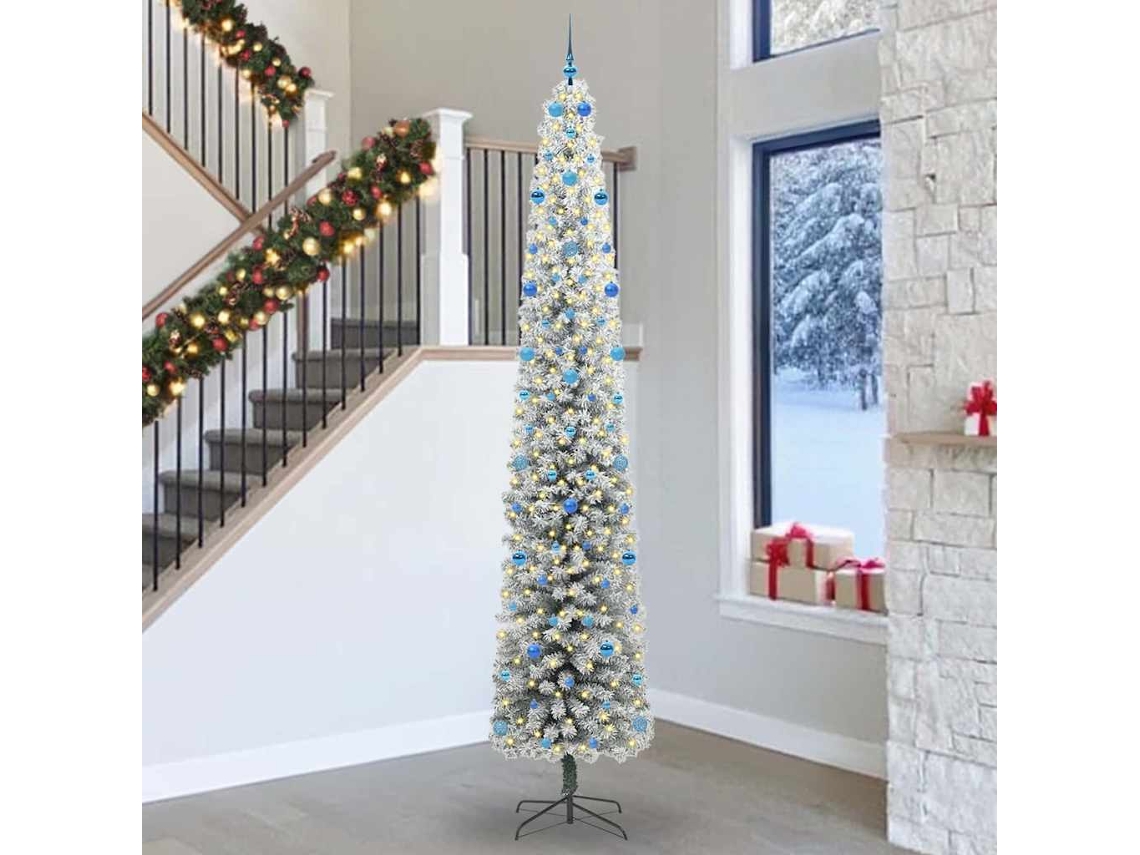 Vidaxl Árvore De Natal Artificial Verde 300 Cm Pvc E Aço E Plástico