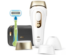 Depiladora Luz Pulsada BRAUN Silk·expert Pro 5 PL5243 (IPL - Multi-zonas - Branco e Dourado)