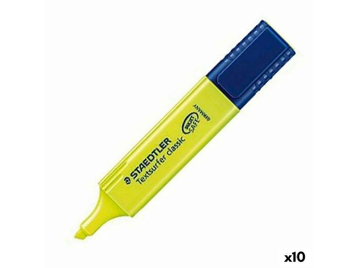 Marcador Fluorescente Staedtler Textsurfer Classic Amarelo 10 Unidades Olysi Shop