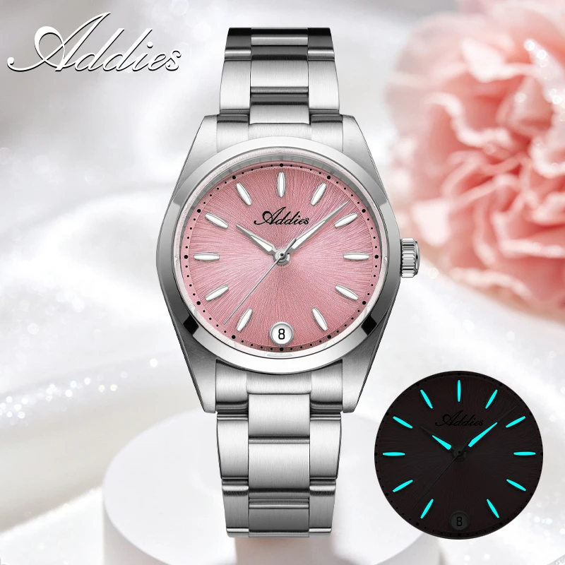 Relógio Feminino Business Com Cristal De Safira E Movimento De Quartzo, 31 Mm (rosa).