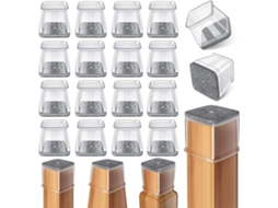 Tampas Silicone Cadeira Quadrada com Feltro 24 Pcs ZYBLSSBB