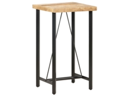 Vidaxl Mesa De Bar 60x60x107 Cm Madeira De Mangueira Áspera