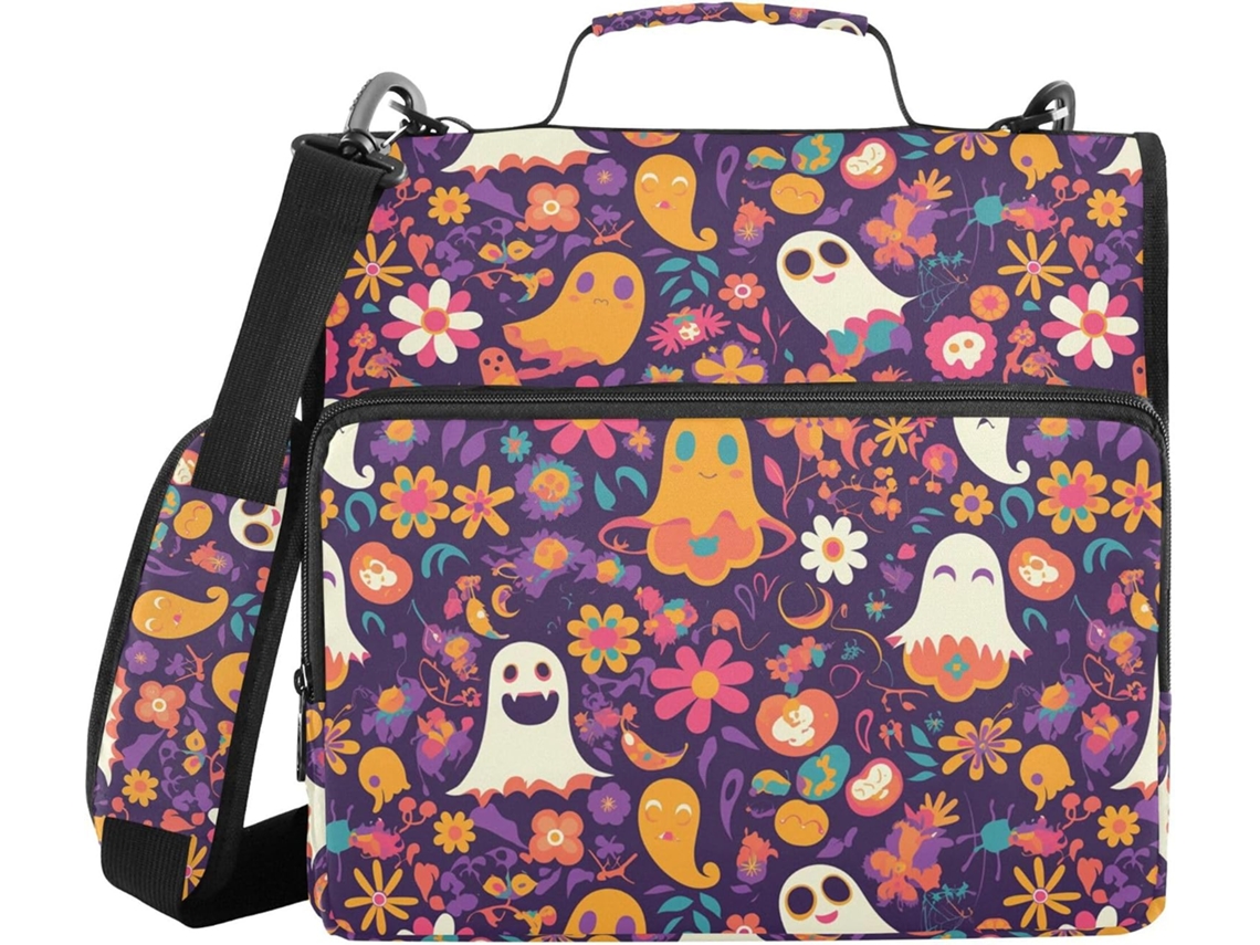 Pasta Organizadora Com Zíper, Alça De Ombro E Mão, Vários Bolsos, 3, 8cm 1, 5 Polegadas, 3 Estojos Em Formato De Sino