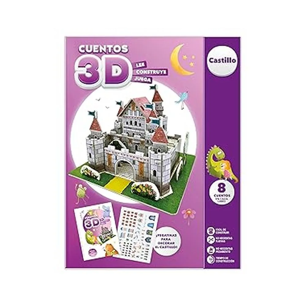 Histórias para imaginar e construir castelo 3D Imagiland Ptcn10 Imagilandp25