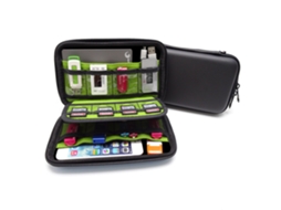 Organizador De Accesorios Gh1316, Bolsa Negra Por Fuera Y Verde Por Dentro