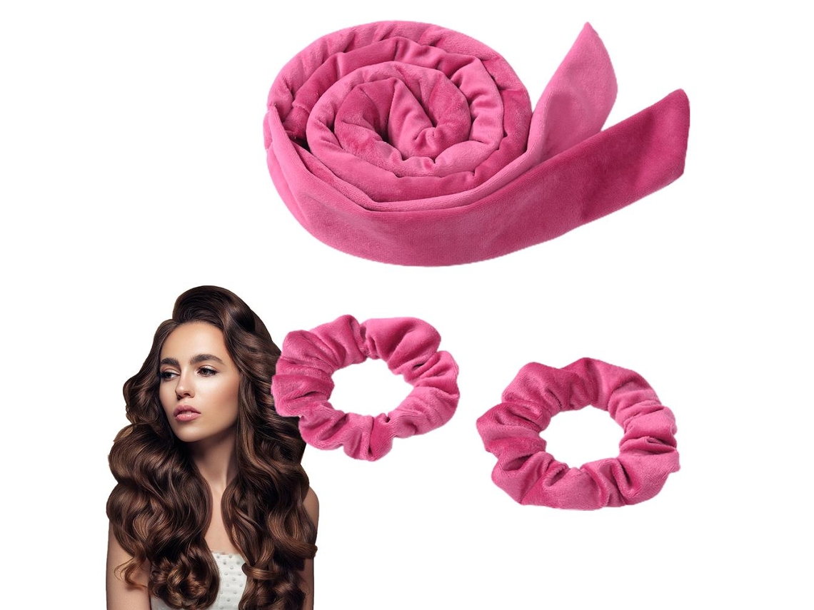 Bobes de cabelo sem calor para dormir com coque, bandanas para cachos naturais sem danificar os fios.