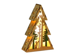 Laxiscreed Luzes De Natal Em Madeira Com Led Para Decoração Festiva E Iluminação Suave