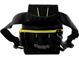 Bolsa de cintura para ferramentas de eletricista, bolsa ajustável em Oxford 600D com cinto, porta-ferramentas compacto.