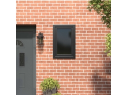 Vidaxl Janela De Porão Risor 60 X 80 Cm Pvc E Vidro Antracite