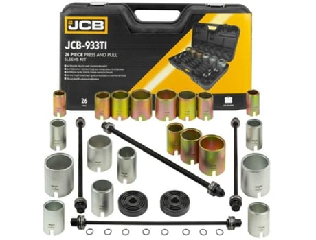 Conjunto de extratores de buchas e rolamentos do braço de controle, 26 peças. JCB-Código de barras