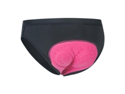 Calcinha Ciclismo Feminina com Amortecimento Spandex,,anti atrito, para Mountain Bike, Road Bike e Uso Anual Black XXL