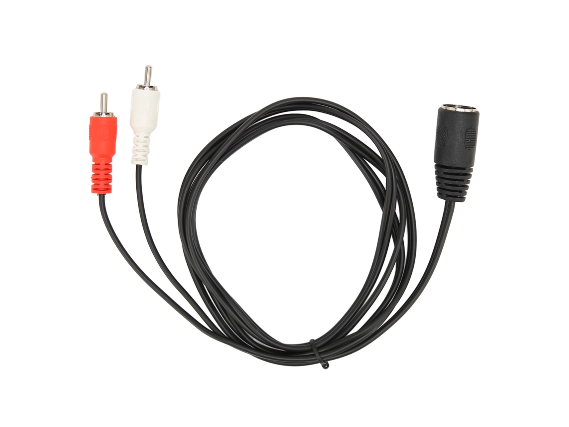 Cabo de Áudio LAXISCREED Din 7 pin Fêmea para 2 Rca Macho