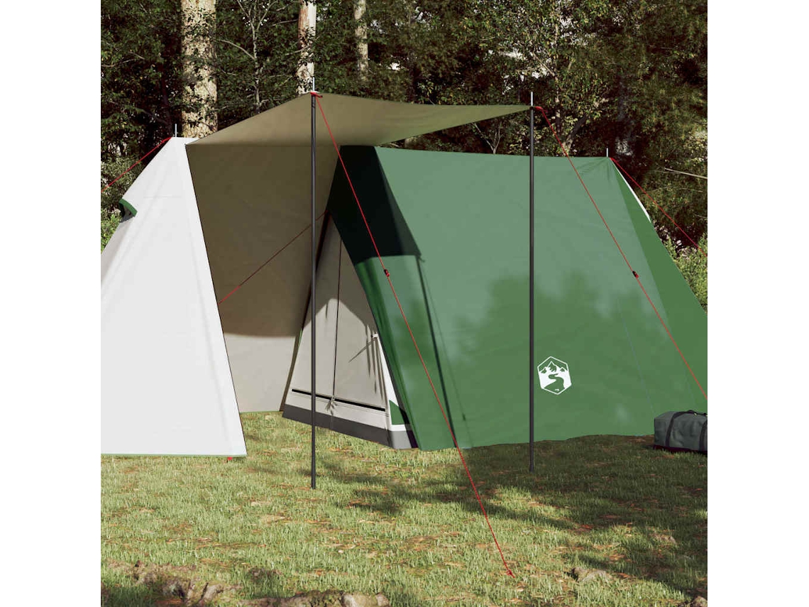 Vidaxl Tenda De Campismo Para 3 Pessoas Impermeável Verde