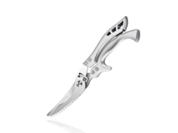 Tesoura De Cozinha Metal, Tesoura Afiada Para Ossos Feita De Aço Inoxidável Com Trava Segurança E Mecanismo Mola Cortar Carne, Ossos De Frango