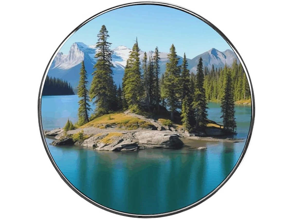 Ilha Do Espírito No Lago Ímã De Geladeira Colorido E Fofo, Feito De Liga Metálica, Ideal Para Quadro Branco, Armário