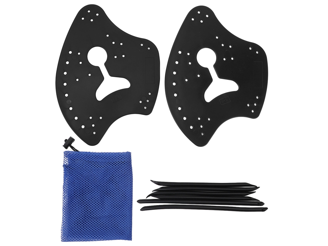 Palheta de Natação Silicone Ajustável Pp Preta M