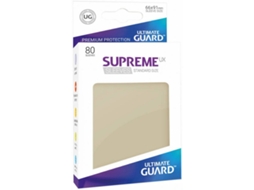 Conjunto de 80 capas para cartas ULTIMATE GUARD U.Guard Supreme UX Standard Size (Bege - 6 anos)