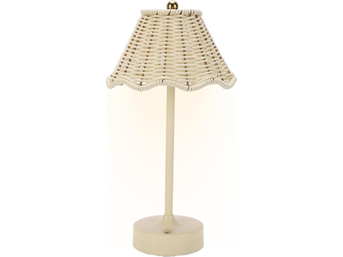 Vime Luminária Recarregável Semi Fio 120cm, Decoração Em Vime Trançado